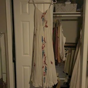 Floral off white maxi dress